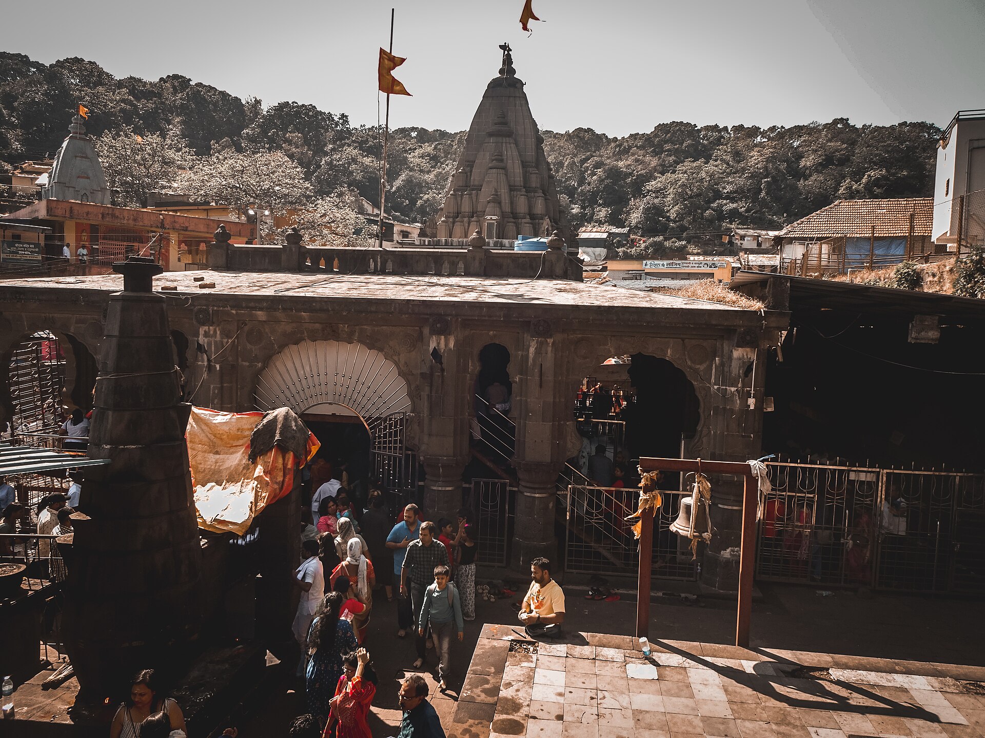 Bhimashankar temple in the Sahyadri ghats